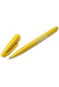 Pisak pędzelkowy do kaligrafii żółty SES15-G PENTEL Pisak pędzelkowy do kaligrafii żółty SES15-G PENTEL