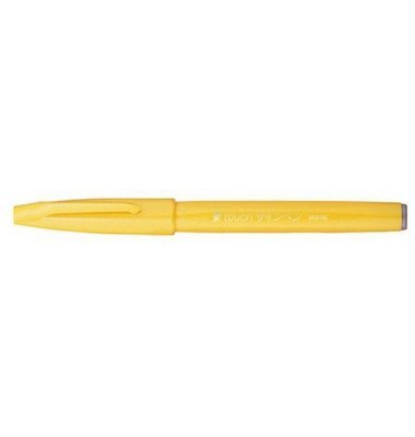 Pisak pędzelkowy do kaligrafii żółty SES15-G PENTEL Pisak pędzelkowy do kaligrafii żółty SES15-G PENTEL