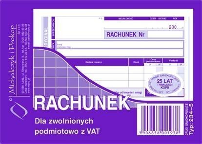 234-5 Rachunek MICHALCZYK&PROKOP A6 80 kartek poziom(o+k) 234-5 Rachunek MICHALCZYK&PROKOP A6 80 kartek poziom(o+k)