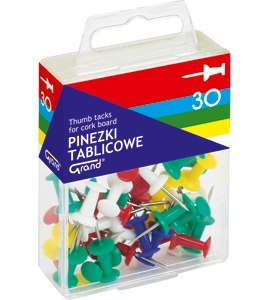 Pinezka tablicowa 30szt GRAND 110-1419 Pinezka tablicowa 30szt GRAND 110-1419
