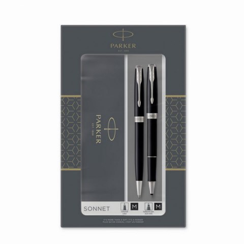 Zestaw SONNET BLACK CT_(Długopis + Pióro kulkowe) PARKER 2093259 Zestaw SONNET BLACK CT_(Długopis + Pióro kulkowe) PARKER 2093259