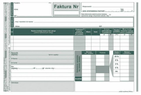 123-3E Faktura VAT A5 brutto uproszczona (poziom) MICHALCZYK i PROKOP 123-3E Faktura VAT A5 brutto uproszczona (poziom) MICHALCZYK i PROKOP