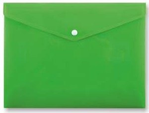 Teczka A4 kopertowa na zatrzask zielona PP-113 TT7594