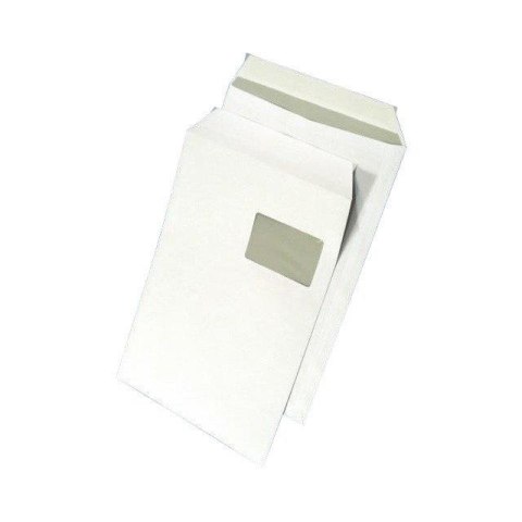 Koperta C4 HK biała okno lewe (250) NC 31637198 55x90mm 90g Koperta C4 HK biała okno lewe (250) NC 31637198 55x90mm 90g