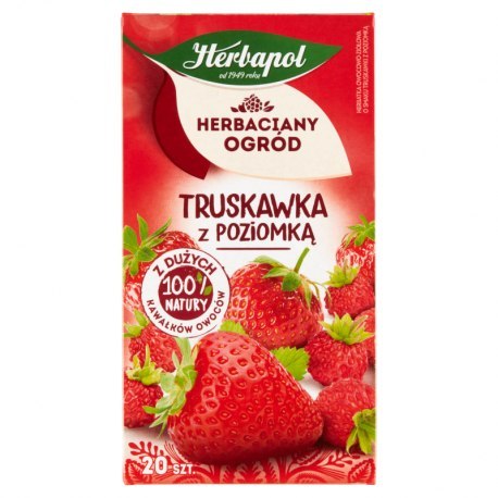 Herbata HERBAPOL HERBACIANY OGRÓD Truskawka z Poziomką 20tb Herbata HERBAPOL HERBACIANY OGRÓD Truskawka z Poziomką 20tb