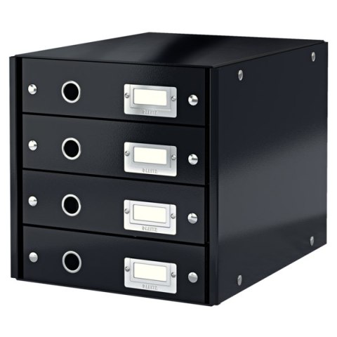 Pojemnik z 4 szufladami LEITZ C&S czarny 60490095 Pojemnik z 4 szufladami LEITZ C&S czarny 60490095