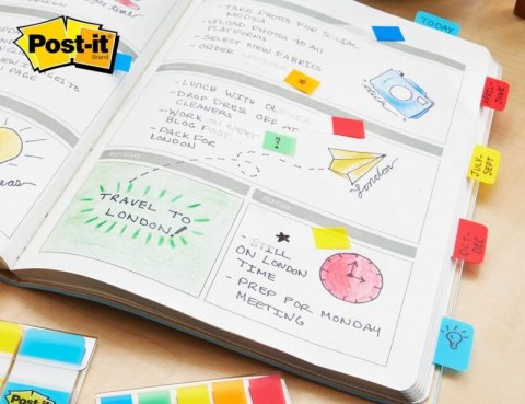 Zakładki indeksujące POST-IT do archiwizacji (676-AYPV), PP, silne, 16x38mm, 4x10 szt., mix kolorów Zakładki indeksujące POST-IT do archiwizacji (676-AYPV), PP, silne, 16x38mm, 4x10 szt., mix kolorów
