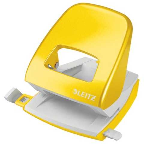 Dziurkacz duży metalowy Leitz, żółty, 10 lat gwarancji, 30 kartek 50081016 Dziurkacz duży metalowy Leitz, żółty, 10 lat gwarancji, 30 kartek 50081016