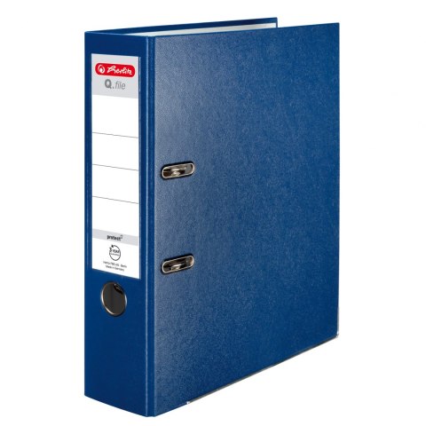 Segregator Q.FILE A4, 8 cm, PP niebieski 300003084 HERLITZ Segregator Q.FILE A4, 8 cm, PP niebieski 300003084 HERLITZ