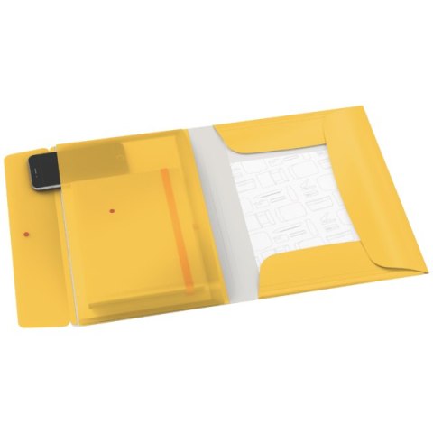 Teczka z gumką i kieszonką Leitz Cosy, PP, żółta 46190019 SALE A4 Teczka z gumką i kieszonką Leitz Cosy, PP, żółta 46190019 SALE A4