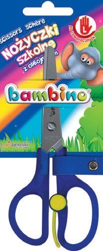 Nożyczki szkolne dla leworęcznych BAMBINO z odbojnikiem Nożyczki szkolne dla leworęcznych BAMBINO z odbojnikiem