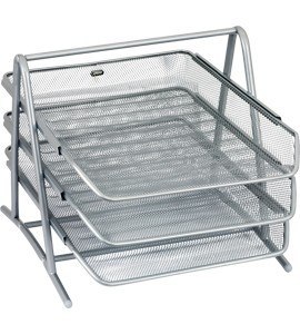 Stojak na dokumenty GR-069S srebrny metalowy siatka GRAND 120-1118 Stojak na dokumenty GR-069S srebrny metalowy siatka GRAND 120-1118