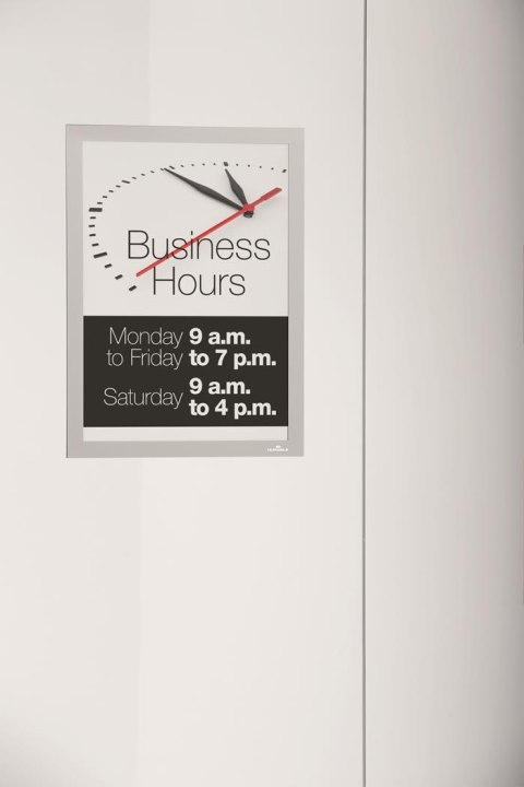 Ramka plakatowa DURAFRAME SUN A4 srebrna (2) 484123 DURABLE