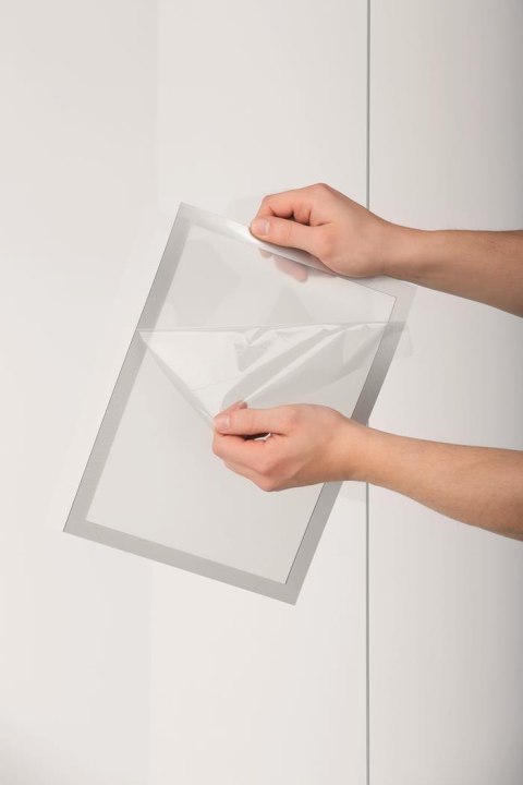 Ramka plakatowa DURAFRAME SUN A4 srebrna (2) 484123 DURABLE