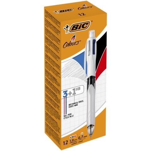 Długopis BIC 4 Colours 3+1 mix AST, 942104 Długopis BIC 4 Colours 3+1 mix AST, 942104