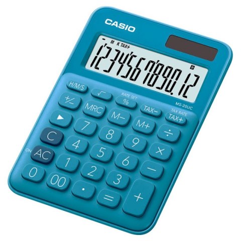 Kalkulator CASIO MS-20UC-BU-S 12p Kalkulator CASIO MS-20UC-BU-S 12p