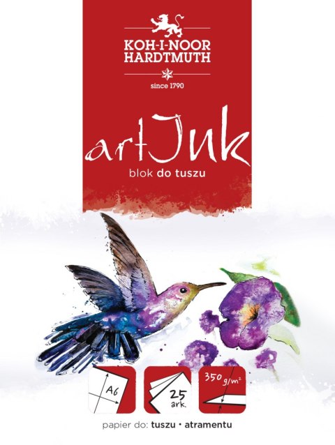 Blok ARTNIK A6 350g. 25kartek KOH I NOOR BLO-TUSZ A6-00504 Blok ARTNIK A6 350g. 25kartek KOH I NOOR BLO-TUSZ A6-00504