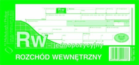383-8 RW 1/3 A4 jednopozycyjne MICHALCZYK I PROKOP 383-8 RW 1/3 A4 jednopozycyjne MICHALCZYK I PROKOP