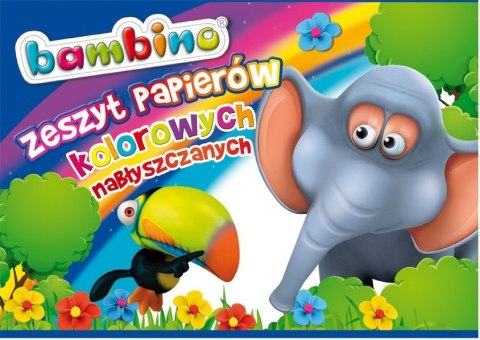 Zeszyt papierów kolorowych nabłyszczanych A4 10 kartek MINI ZOO BAMBINO *1802 MAJEWSKI Zeszyt papierów kolorowych nabłyszczanych A4 10 kartek MINI ZOO BAMBINO *1802 MAJEWSKI