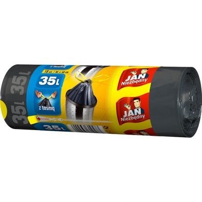 JAN NIEZBĘDNY Worki HD Classic taśma 35l 18 szt. 10473 JAN NIEZBĘDNY Worki HD Classic taśma 35l 18 szt. 10473
