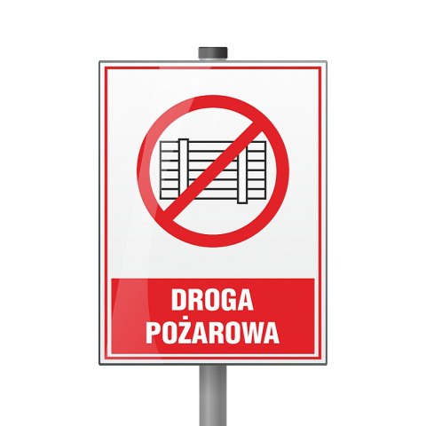 Tabliczka Droga pożarowa ZZ-32p/6670ZN (X) Tabliczka Droga pożarowa ZZ-32p/6670ZN (X)