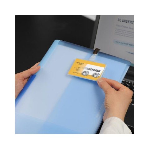 Karta identyfikacyjna (50szt.) z klipsem pozioma + wkładki a4 11131 3L Karta identyfikacyjna (50szt.) z klipsem pozioma + wkładki a4 11131 3L