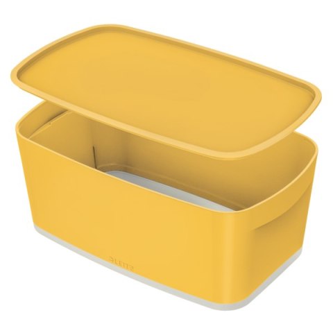 MyBox Cosy mały pojemnik z pokrywką, żółty Leitz 52630019 MyBox Cosy mały pojemnik z pokrywką, żółty Leitz 52630019