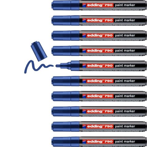 Marker lakierowy okrągła końcówka 2-3 mm niebieski Edding 790/003/N Marker lakierowy okrągła końcówka 2-3 mm niebieski Edding 790/003/N