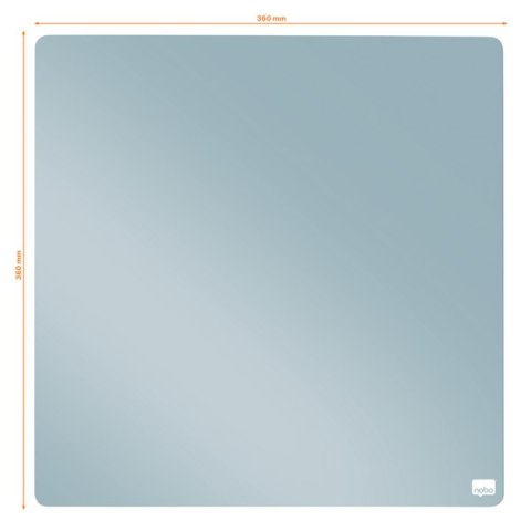 Mała kwadratowa tabliczka suchościeralna Nobo, 360 mm x 360 mm, szary błękit 1915624 Mała kwadratowa tabliczka suchościeralna Nobo, 360 mm x 360 mm, szary błękit 1915624
