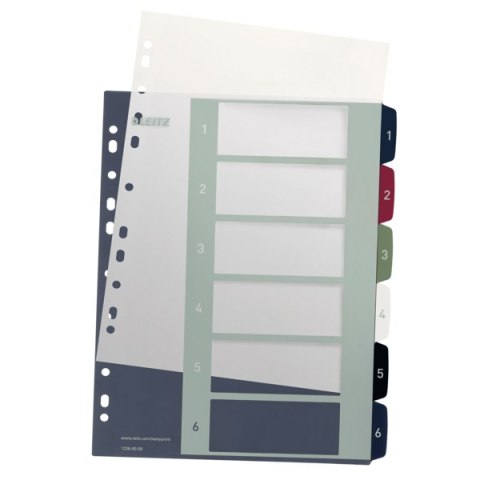Przekładki plast. do nadruku tekstu na kartę, Leitz Style, 1-6 12360000 (X) Przekładki plast. do nadruku tekstu na kartę, Leitz Style, 1-6 12360000 (X)