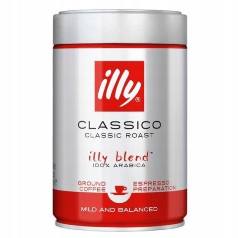 Kawa ILLY CLASSICO 250g mielona puszka Kawa ILLY CLASSICO 250g mielona puszka