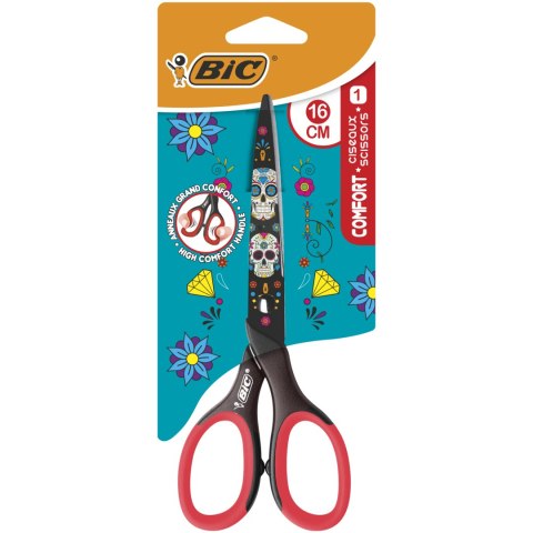 Nożyczki BIC Comfort 16cm Decor Blister 1szt, 9262822 SALE Nożyczki BIC Comfort 16cm Decor Blister 1szt, 9262822 SALE
