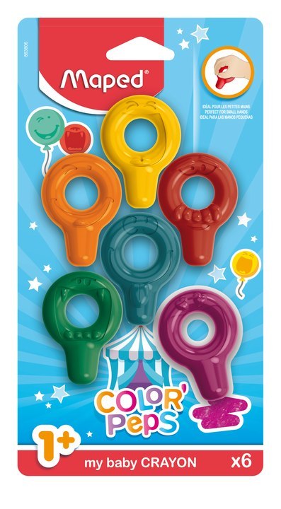 Kredki BABY COLORPEPS EARLY AGE 6 szt. Maped 863806 Kredki BABY COLORPEPS EARLY AGE 6 szt. Maped 863806
