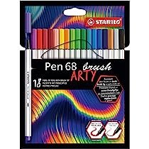 Cienkopis PEN 68 brush 18 wit ARTY 568/18-21-20 Cienkopis PEN 68 brush 18 wit ARTY 568/18-21-20