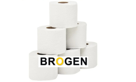 Papier toaletowy biały celuloza 2 warstwowy 40 M BROGEN (24 rolek w opakowaniu) Papier toaletowy biały celuloza 2 warstwowy 40 M BROGEN (24 rolek w opakowaniu)