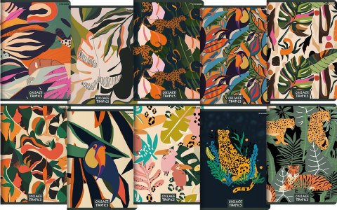 Zeszyt TOP 2000 COLLAGE TROPICS A5 60k 70g mix linia z marginesem 400157928 Zeszyt TOP 2000 COLLAGE TROPICS A5 60k 70g mix linia z marginesem 400157928