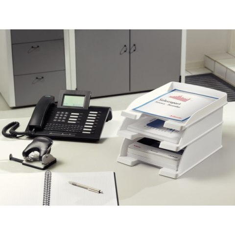 Półka na dokumenty LEITZ Plus Slim przezroczysty 52370003 Półka na dokumenty LEITZ Plus Slim przezroczysty 52370003