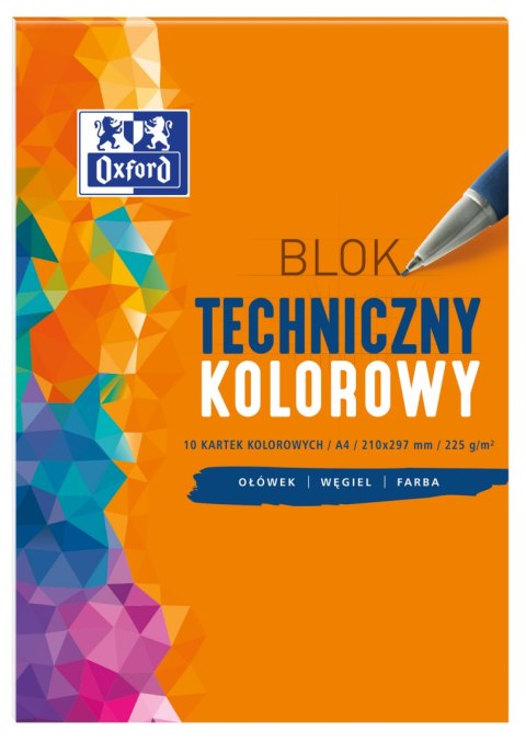 Blok techniczny OXFORD A4 10k 225G kolor 400093230 Blok techniczny OXFORD A4 10k 225G kolor 400093230