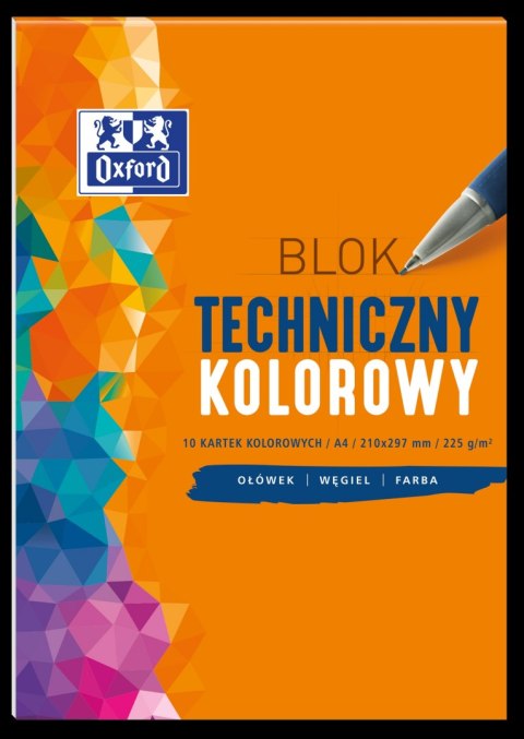 Blok techniczny OXFORD A4 10k 225G kolor 400093230 Blok techniczny OXFORD A4 10k 225G kolor 400093230
